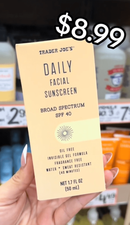 trader joe's sunscreen